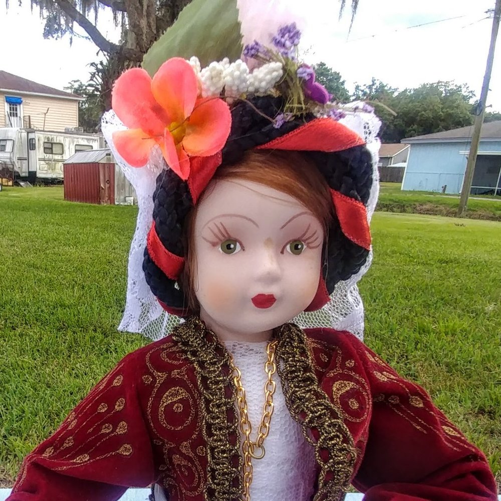 NWT Hellenic Handcrafted Creations porcelain doll